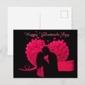 Ehepaar in der Liebe Glücklicher Valentinstag Postkarte (Vorne/Hinten)