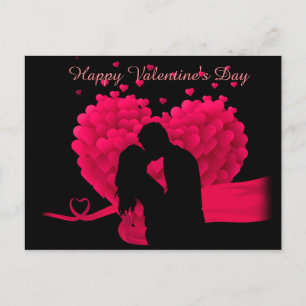 Ehepaar in der Liebe Glücklicher Valentinstag Postkarte