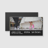 Ehepaar in einem fünfzigjährigen Diner Save the Da Magnetkarte (Vorne/Hinten)