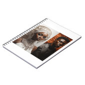 Ehepaar in Hochzeitskleidung 2 Spiral Foto Noteboo Notizblock (Linke Seite)