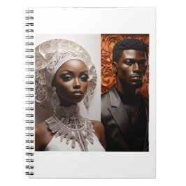 Ehepaar in Hochzeitskleidung 2 Spiral Foto Noteboo Notizblock