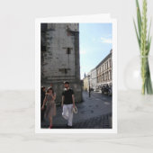 Ehepaar in Krakau, Polen Karte (Vorderseite)