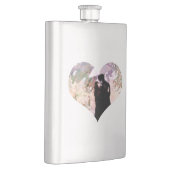 Ehepaar in Liebe Küssen im Regen Abstrakte Kunst Flachmann (Rechts)