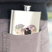 Ehepaar in Liebe Küssen im Regen Abstrakte Kunst Flachmann (Beispiel)