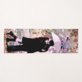 Ehepaar in Liebe Küssen im Regen Abstrakte Kunst Yogamatte (Vorderseite (Horizontal))