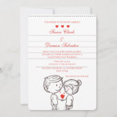 Ehepaar in Liebe Valentinstag Einladung (Vorderseite)