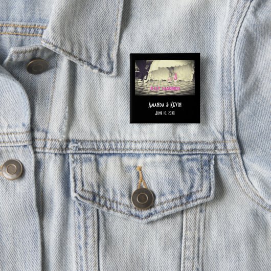 Ehepaar in Retro-Stil 50 Diner Button (Beispiel)