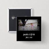 Ehepaar in Retro-Stil 50 Diner Button (Vorne & Hinten)