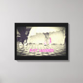 Ehepaar in Retro-Stil 50 Diner Leinwanddruck (Vorderseite)