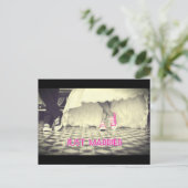 Ehepaar in Retro-Stil 50 Diner Postkarte (Stehend Vorderseite)