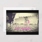 Ehepaar in Retro-Stil 50 Diner Postkarte (Vorne/Hinten)