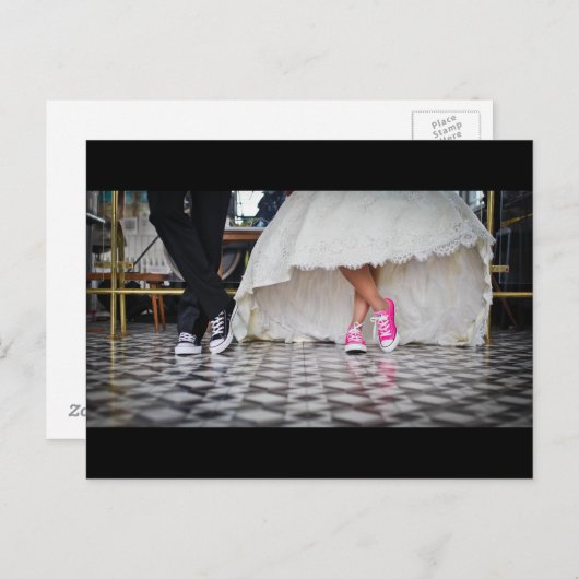 Ehepaar in Retro-Stil 50 Diner Postkarte (Vorne/Hinten)