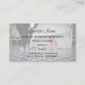 Ehepaar in Retro-Stil 50 Diner Visitenkarte (Rückseite)