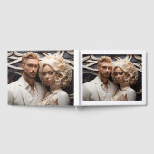 Ehepaar in Weiß verkleidet Gästebuch (Voll)