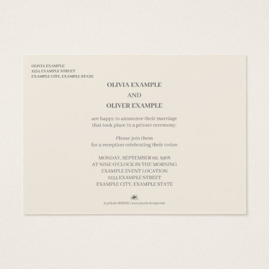 Ehepaar küssen in Monochrome (Rückseite)