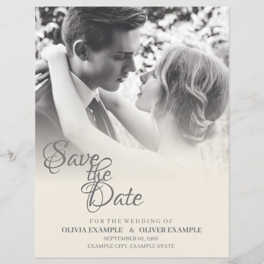 Ehepaar küssen in Monochrome (Vorderseite)