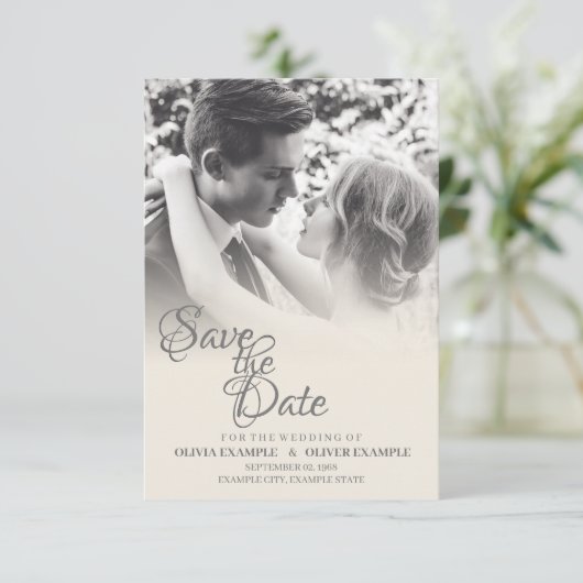 Ehepaar küssen in Monochrome (Stehend Vorderseite)