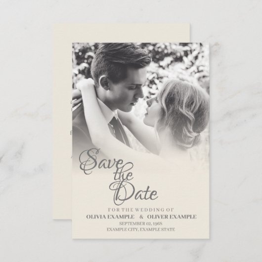 Ehepaar küssen in Monochrome (Vorne/Hinten)