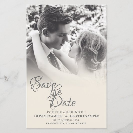 Ehepaar küssen in Monochrome (Vorderseite)