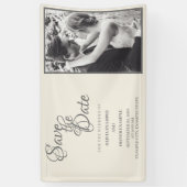 Ehepaar küssen in Monochrome Banner (Vertikal)