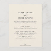 Ehepaar küssen in Monochrome Begleitkarte (Rückseite)