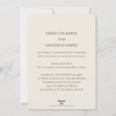 Ehepaar küssen in Monochrome Feiertagskarte (Rückseite)