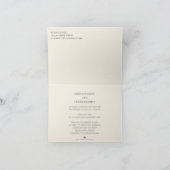 Ehepaar küssen in Monochrome Feiertagskarte (Innenseite)