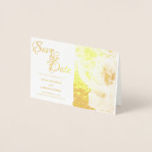 Ehepaar küssen in Monochrome Folienkarte (Vorderseite)