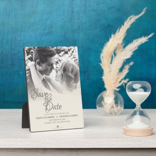 Ehepaar küssen in Monochrome Fotoplatte (Seite)