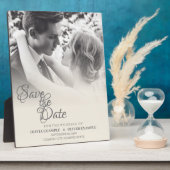 Ehepaar küssen in Monochrome Fotoplatte (Seite)