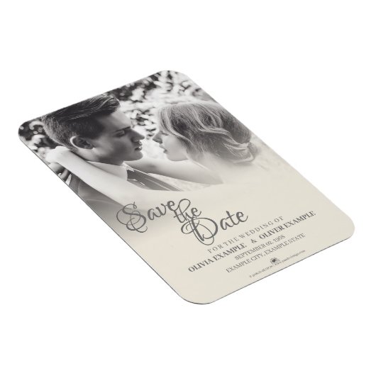 Ehepaar küssen in Monochrome Magnet (Rechte Seite)