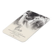 Ehepaar küssen in Monochrome Magnet (Linke Seite)