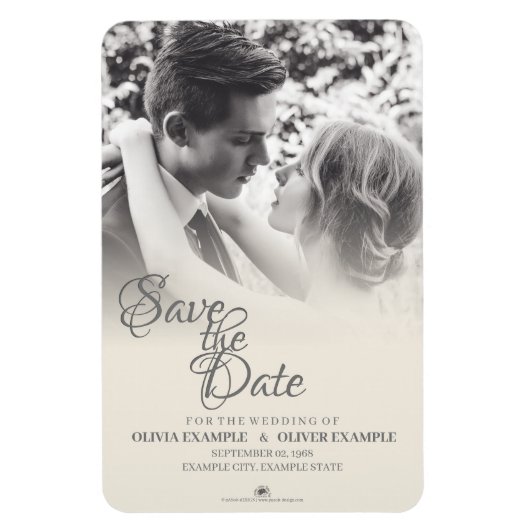 Ehepaar küssen in Monochrome Magnet (Vertikal)