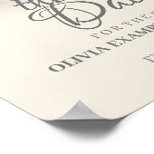 Ehepaar küssen in Monochrome Poster (Ecke)