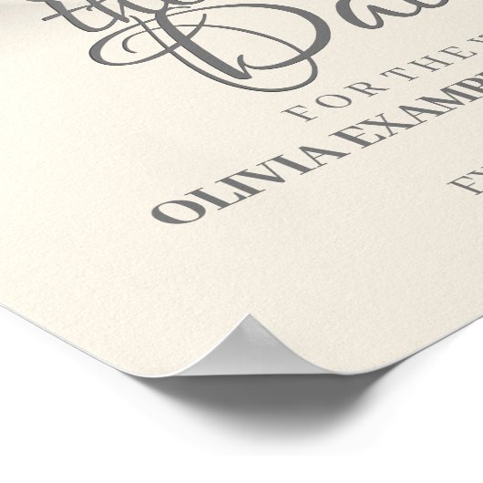 Ehepaar küssen in Monochrome Poster (Ecke)