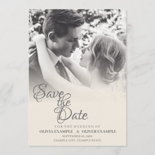 Ehepaar küssen in Monochrome Programm (Vorderseite)