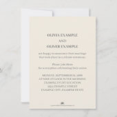 Ehepaar küssen in Monochrome Save The Date (Rückseite)