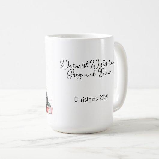 Ehepaar mit Weihnachtsbaum Tasse (VorderseiteRechts)