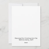 Ehepaar mit Weihnachtsbaumkarten Feiertagskarte (Rückseite)