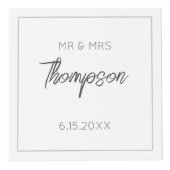 Ehepaar NAME FOTOS Zeitloser Sake Würfel (Vorderseite)