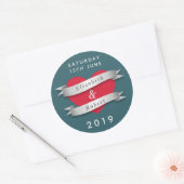 Ehepaar Runder Aufkleber (Umschlag)