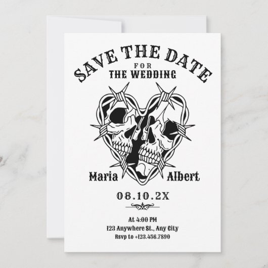 Ehepaar Save The Date (Vorderseite)