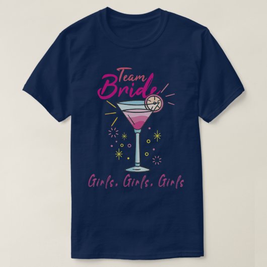 Ehepaar Team Bride Brautfest T-Shirt (Design vorne)