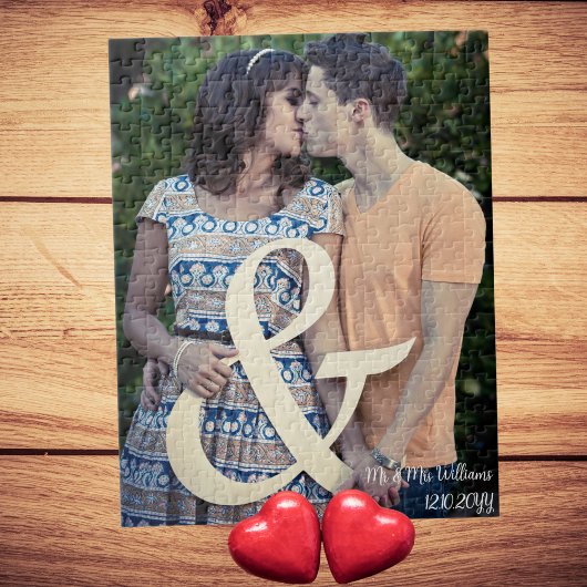 Ehepaar-Verlobung-Hochzeitsstift, maßgeschneiderte Puzzle