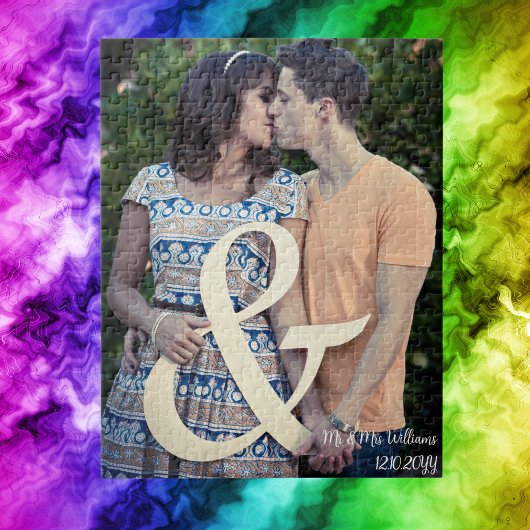 Ehepaar-Verlobung-Hochzeitsstift, maßgeschneiderte Puzzle