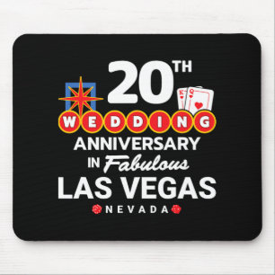 Ehepaare 20 Jahre - Vegas 20. Wedding Anni Mousepad
