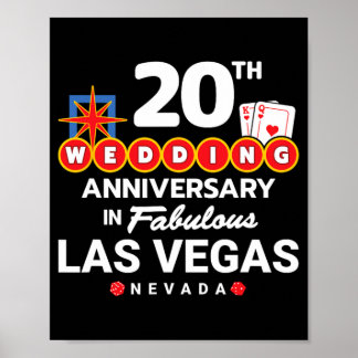 Ehepaare 20 Jahre - Vegas 20. Wedding Anni Poster