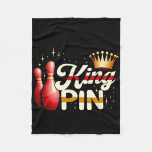 Ehepaare Bowler League Bowling King Button Trading Fleecedecke