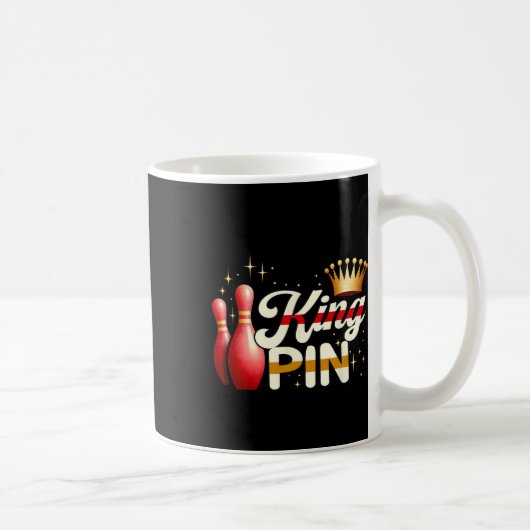 Ehepaare Bowler League Bowling King Button Trading Kaffeetasse (Rechts)
