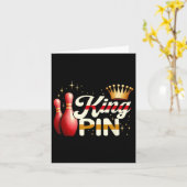 Ehepaare Bowler League Bowling King Button Trading Karte (Gelbe Blume)